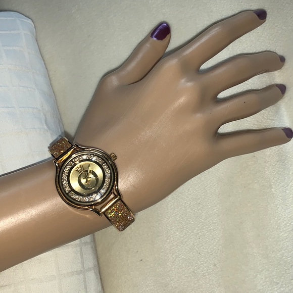 Pandora Jewelry - Pandora watch glitter gold tone bracelet strap